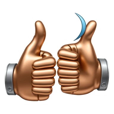 👍 and 👎 combined together sticker