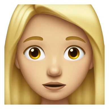 Blonde girl crying sticker
