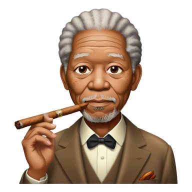 Morgan freeman smoking sticker