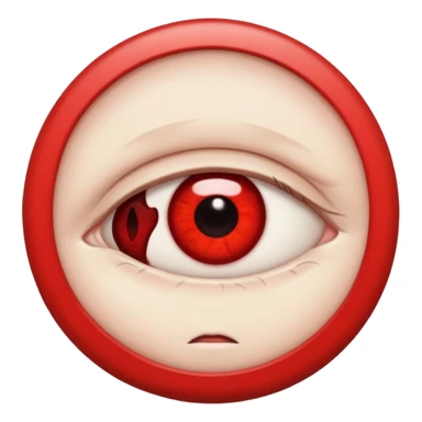 tired eye sticker