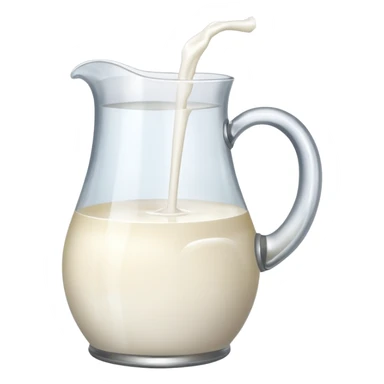 spilled glass jug of milk sticker