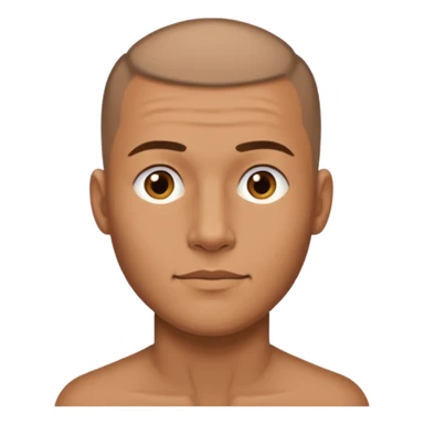 Gözlük yok sağ taraf saç kesimi sıfır sticker