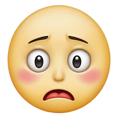 Disgusted emoji face sticker