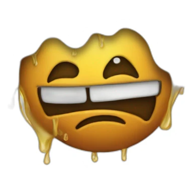melting rofl face sticker