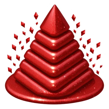 red glitter sleep Zzz sticker