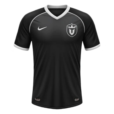 solid black plain soccer jersey sticker