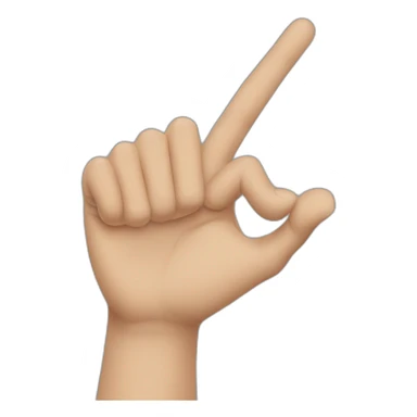 Arm reaching out sticker