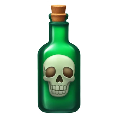 poison bottle sticker
