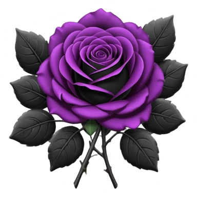 Black rose bouquet sticker