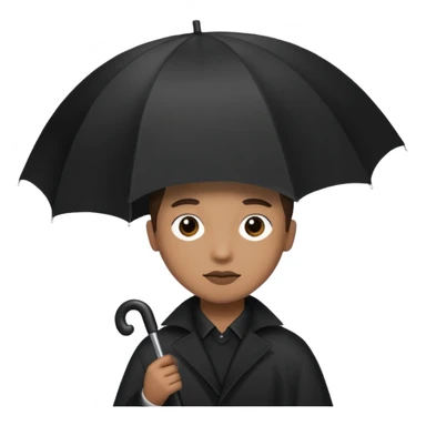 Black bloc with umbrella  sticker