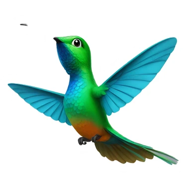 UN COLIBRI BAILANDO sticker