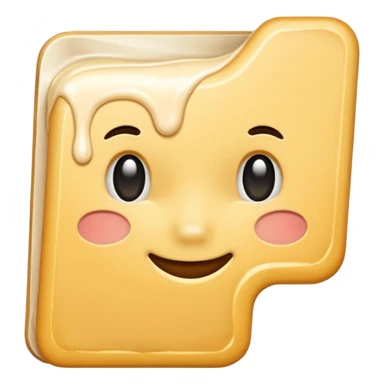 Letter Creamy colored sticker