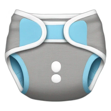 diaper blue and gray sticker