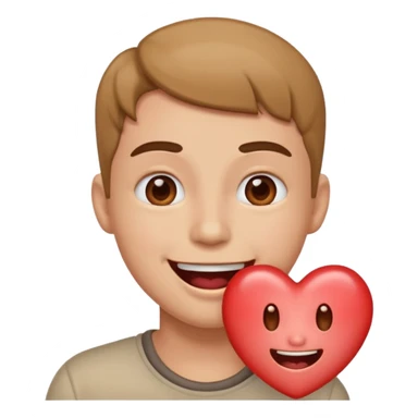 Drooling with heart eyes flort sticker