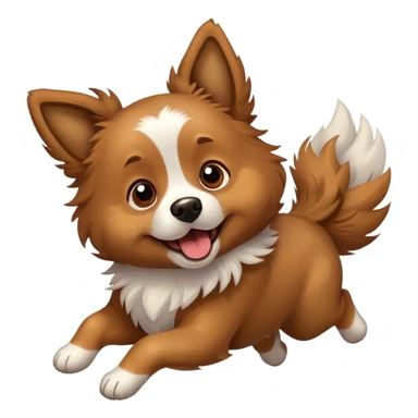 Un perro volando sticker