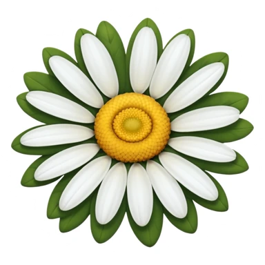 white-petaled daisy sticker