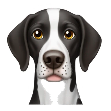 Black and white German shorthair pointer sticker