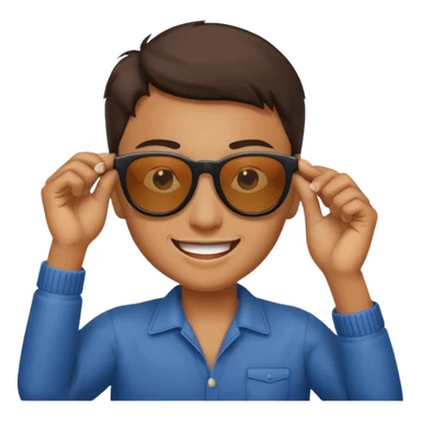 😎 make emoji like this but pull the gogolles sticker