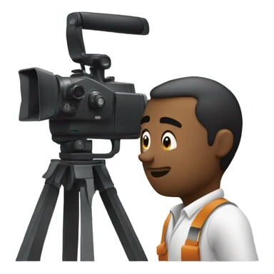 man making film sticker