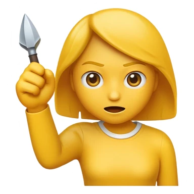Un emoji coquin qui se mord le poing sticker