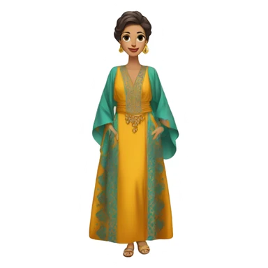 caftan marocain sticker