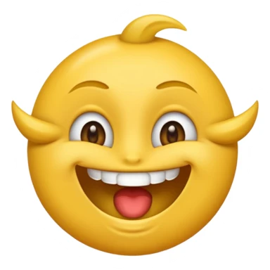 Um emoji souriant classique avec des yeux draguer, qui met un doigt dans sa bouche  sticker