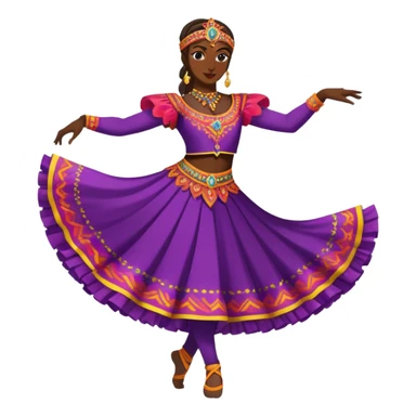 Traditional Dagestani dancer in costume sticker