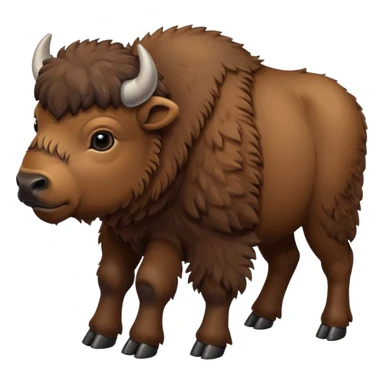 3 Bébés bison sticker