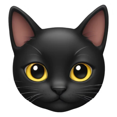 black cat with bow tie sticker