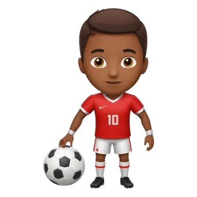 footballeur standing with a soccer ball sticker