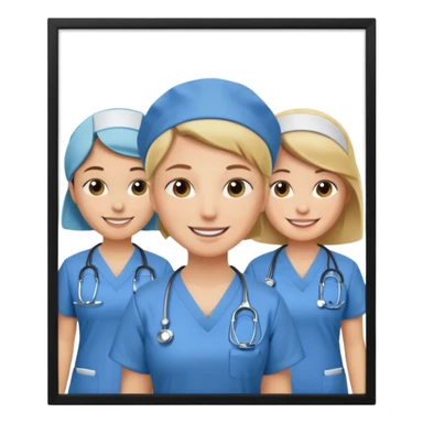 classroom with nurses sticker