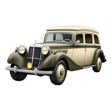  1936 WW2 Mercedes German Staff Car sticker