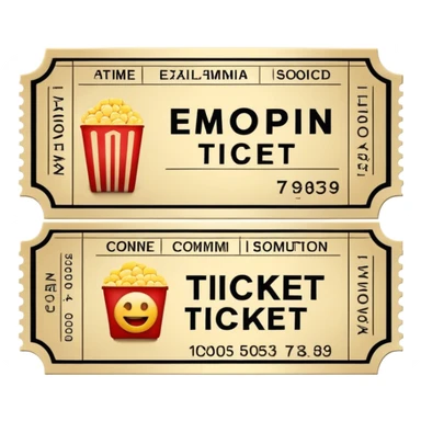 movie theater ticket sticker