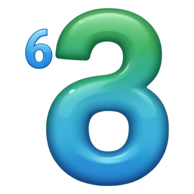 Make a big emoji with six and seven sticker