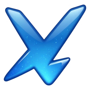 dark blue checkmark with sparkles sticker