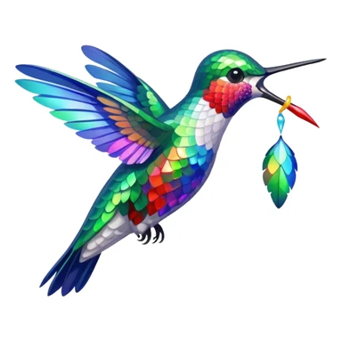 Hummingbird Drinking Nectar sticker