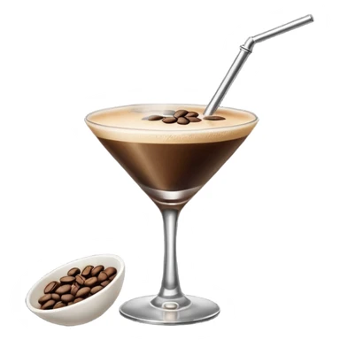 Emoji de una cóctel de esspreso martini sticker