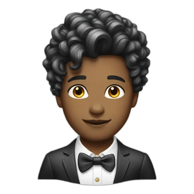 Posh-boy-with-rainbow-unicorn-hair sticker