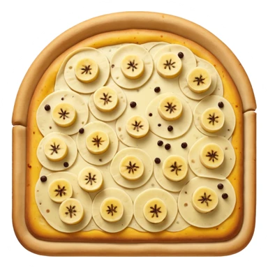banana pizza top down sticker