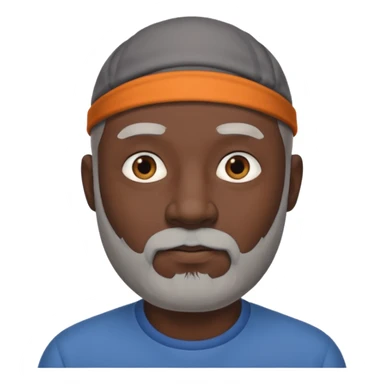 my dad buts he is black and not old with a grey beard and no hair sticker