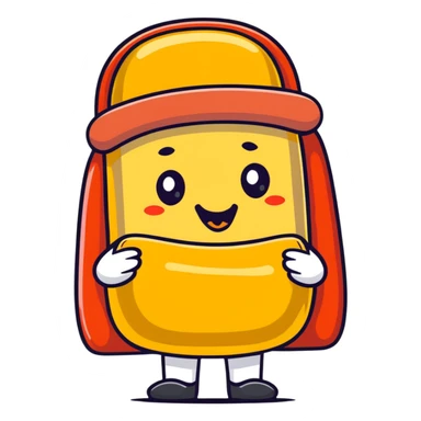 man dressed as a hot dog snack sticker