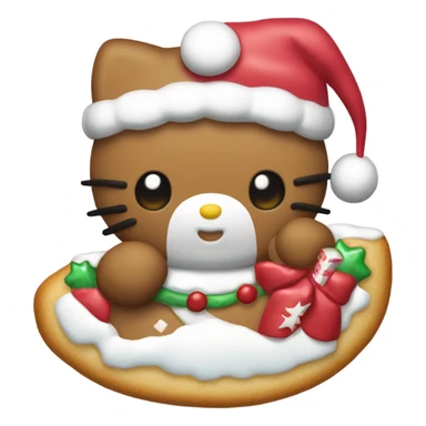 Hello kitty galleta navidad  sticker