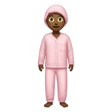 pink person in pink pajamas sticker
