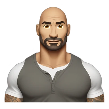 actor dave bautista cartoon wearing henley  sticker