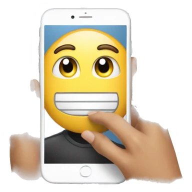 real person using a phone to scan a code in the computer sticker