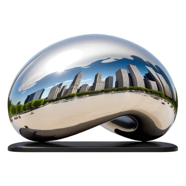 The bean chicago sticker