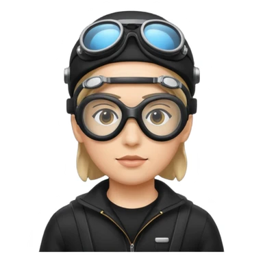 time traveler in black clothes sticker