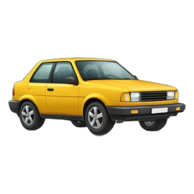 Une brune qui eclate son pneu de voiture sur un trottoir sticker