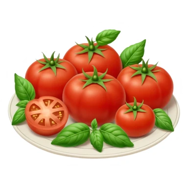 Fai un mix di pomodoro fresco, cipolla, basilico e origano sticker