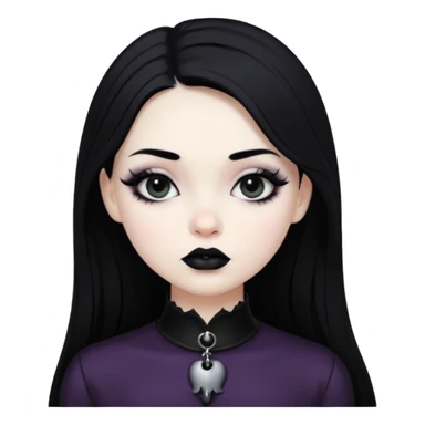 gothic girl  sticker
